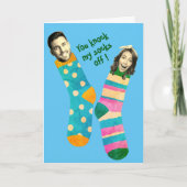 おもしろい顔 | Greeting Valentinesカード サンキューカード (正面)