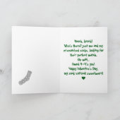 おもしろい顔 | Greeting Valentinesカード サンキューカード (内部)