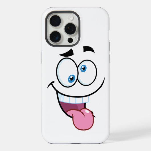 おもしろい顔 iPhoneケース (裏面)