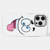 おもしろい顔 iPhoneケース (裏面横)
