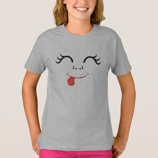 おもしろい顔 Tシャツ (正面)