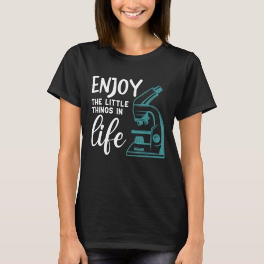 おもしろい顕微鏡、細胞生物学生物学おたくSCI Tシャツ (正面)