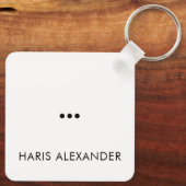 おもしろい顧客パーソナライズされた名 キーホルダー (裏面)