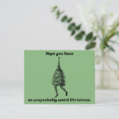 おもしろい風変わりクリスマス ポストカード (スタンド正面)