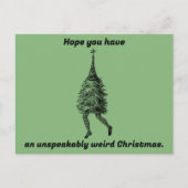 おもしろい風変わりクリスマス ポストカード (正面)