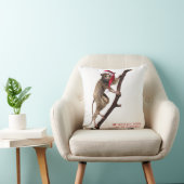 おもしろい風変わりChristmas Taxidermy Monkey | Lemur クッション (椅子)