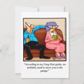 "おもしろい風水"記念日パーティの招待状 招待状 (正面)