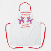 おもしろい風船犬ツイスターエプロン エプロン (正面)