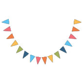 おもしろい飛んでいるユニコーン虹の色1st誕生日 バンティングフラッグ (全)