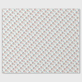 おもしろい飛んでいるユニコーン虹の色1st誕生日 ラッピングペーパー (フラット)