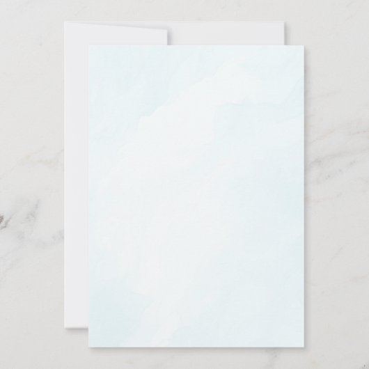 おもしろい飛んでいるユニコーン虹の色1st誕生日 招待状 (裏面)