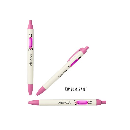 おもしろい飛んでいる線 黒ボールペン