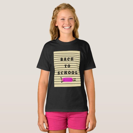 おもしろい飛んでいる線 Tシャツ (正面フル)