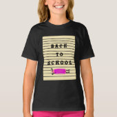 おもしろい飛んでいる線 Tシャツ (正面)