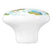 おもしろい飛んでいるUFO セラミックノブ (側面)