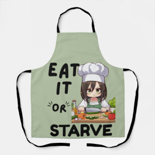 おもしろい食べか飢え エプロン