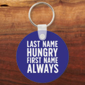 おもしろい食べの姓お腹をすかせた名 キーホルダー (正面)