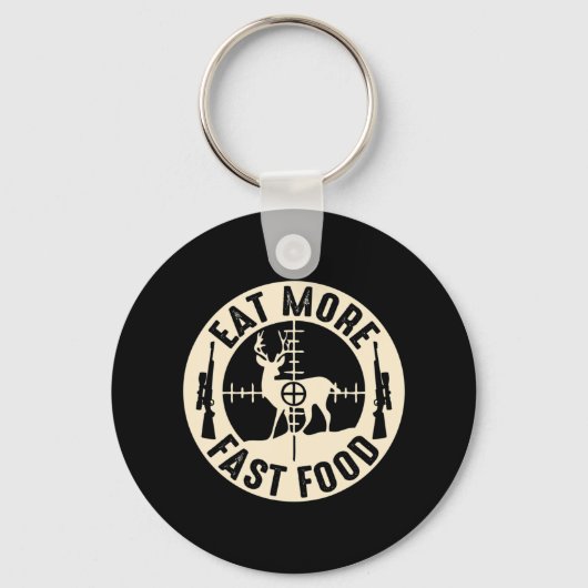 おもしろい食べより速い食べ鹿狩りギフト狩り キーホルダー (正面)