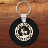 おもしろい食べより速い食べ鹿狩りギフト狩り キーホルダー (正面)