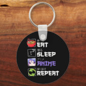 おもしろい食べスリーアニメREPEAT日本マンガギフト キーホルダー (正面)