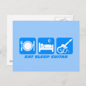 おもしろい食べス・ギター ポストカード (正面/裏面)