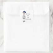 おもしろい食べ宿題 スクエアシール (バッグ)