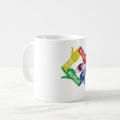 おもしろい食べ寝用Tシャツ コーヒーマグカップ (正面左)