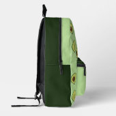 おもしろい食べ物かわいいアボカドの子供の名前 プリントバックパック (左)