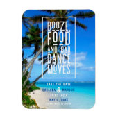 おもしろい食べ物の悪いダンス移動ビーチ救The D マグネット (縦)