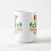 おもしろい食べ物マグ保- Calm & Spice On コーヒーマグカップ (中央)