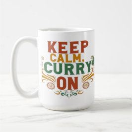 おもしろい食べ物マグ保- Calm & Spice On コーヒーマグカップ