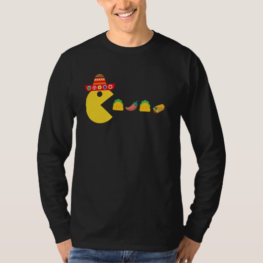 おもしろい食べ物Taco Chili Food Cinco De Mayo Mexican Tシャツ (正面)
