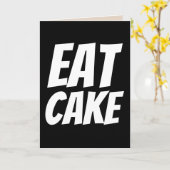 おもしろい食べ誕生日カード カード (黄色い花)