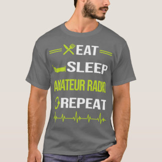おもしろい食べRepeat Amateur Radio Ham Radio Tシャツ