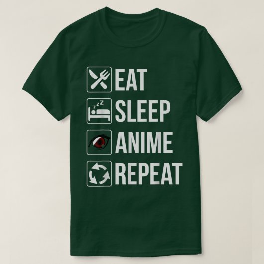 おもしろい食べRepeat T Tシャツ (デザイン正面)
