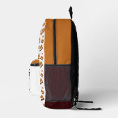 おもしろい食品の名前 プリントバックパック (右)