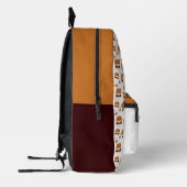 おもしろい食品の名前 プリントバックパック (左)