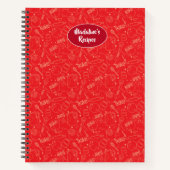 おもしろい食器イラストレーション ノートブック (正面)