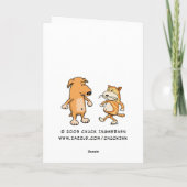 おもしろい飲お誕生日ケーキ カード (裏面)