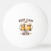 おもしろい飲み引用文 卓球ボール (正面)