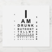 おもしろい飲眼球図 ビールラベル (シングルラベル)