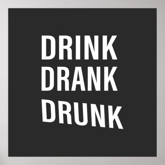 おもしろい飲酒格言 ポスター (正面)
