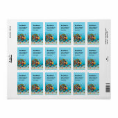 おもしろい飾り巻き紙魚アートアドレス ラベル (フルシート)