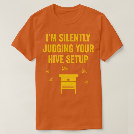 おもしろい養蜂ハイブ2 Tシャツ (デザイン正面)