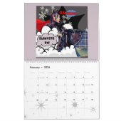 おもしろい馬のイラスト カレンダー (2月 2026)