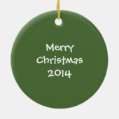 おもしろい馬の顔は、目がカールした熱狂する唇 セラミックオーナメント (裏面)