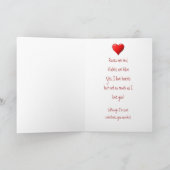 おもしろい馬バレンタインの愛の詩 シーズンカード (内部)