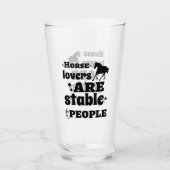 おもしろい馬好きワードアート タンブラーグラス (正面)