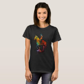 おもしろい馬好き乗馬エクエストリアングレープ Tシャツ (正面フル)