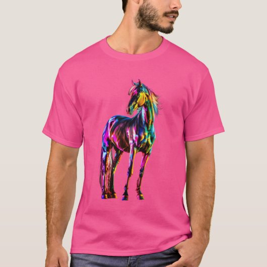 おもしろい馬好き乗馬エクエストリアングレープ Tシャツ (正面)